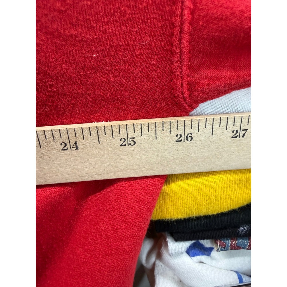 Vintage y2k US Marine Corps Proud Mom Sweatshirt Red XL USMC Military Pullover - Picture 3 of 7